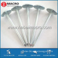 china original quality steel round stem roofing nails with umbrella head